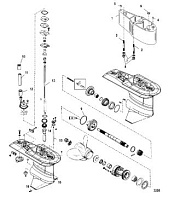 Комплект удлинителя XL 4-Х ТАКТНОГО ПЛМ MERCURY 50 Серийный номер от 0T409000 до 1B344306