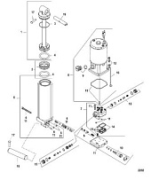 Гидроподъем 4-Х ТАКТНОГО ПЛМ MERCURY 50 Серийный номер от 0T409000 до 1B344306