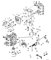 Электрические компоненты, 1C104334/0P560350 и выше 4-Х ТАКТНОГО ПЛМ MERCURY 40 Серийный номер от 1C049739 и выше